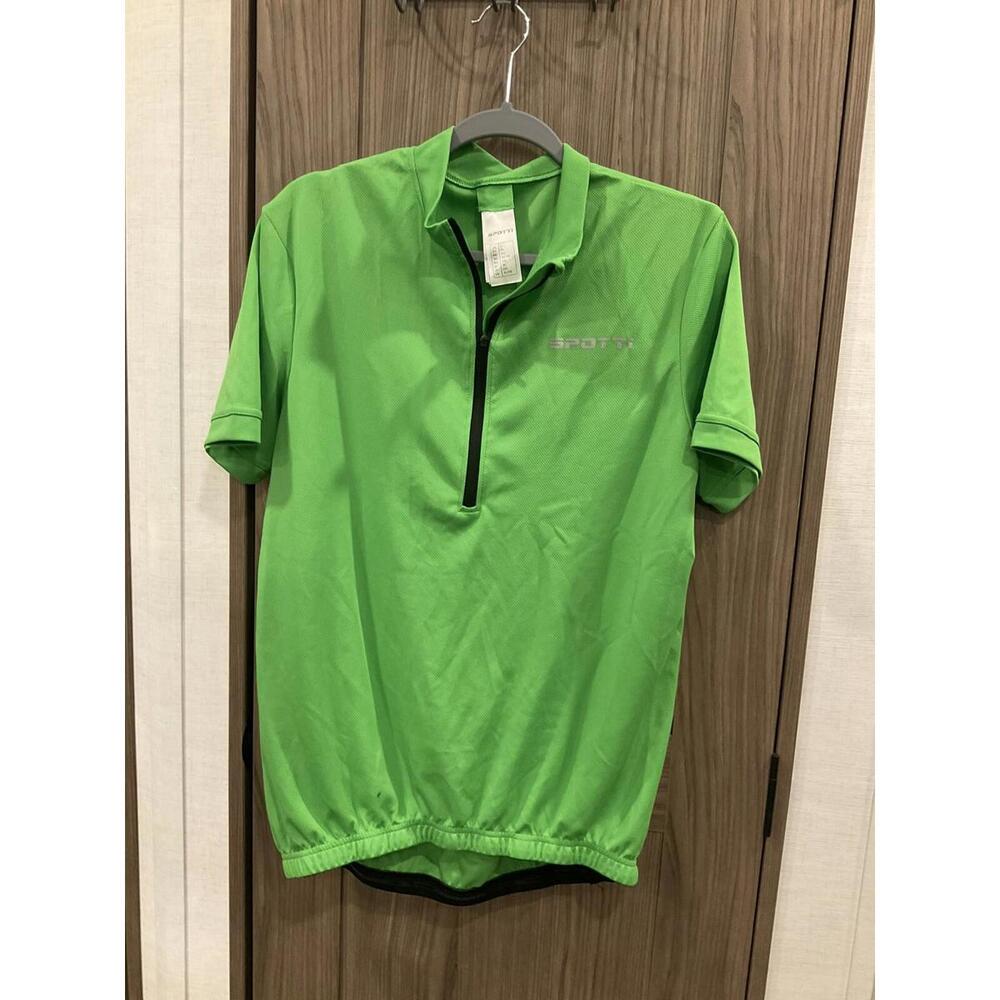 SPOTTI Mens Short Sleeve ZIP Neck Bicycle Shirt Some Wear/spots See Photo Large